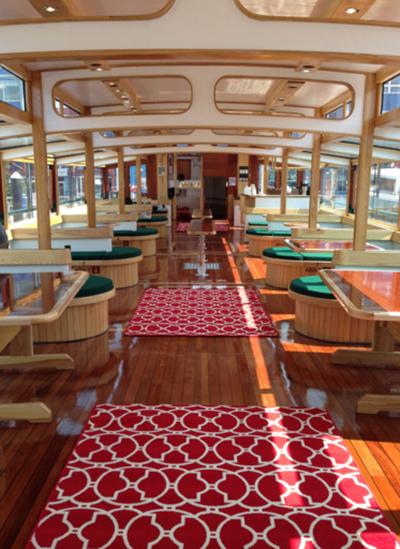 NYC charter yacht Manhattan II main forward